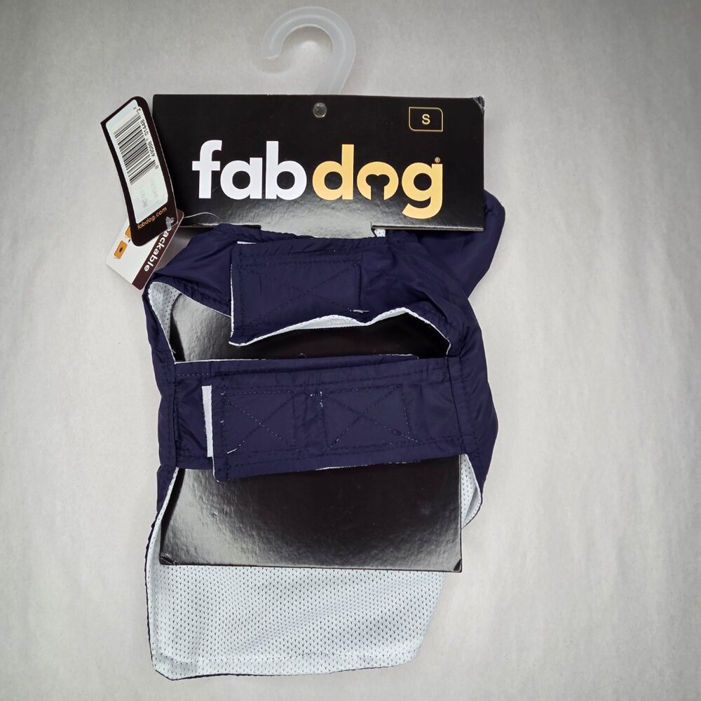 NWT Fab Dog Navy Blue Slicker Raincoat Jacket - Picture 2 of 3